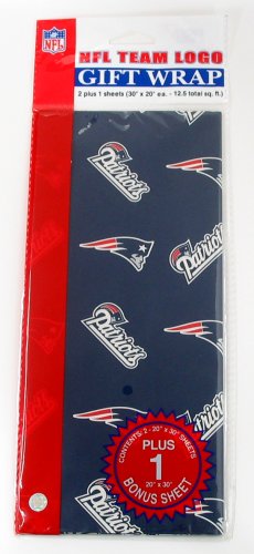 NFL New England Patriots Wrapping Paper
