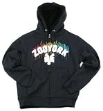 Zoo York Immergruen Dripped Out Men's Hooded Zip Sweatshirt - Black