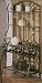 Nautical Baker's Rack With Glass Shelves