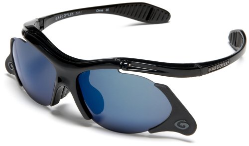 Gargoyles Men's Gamer Resin Sunglasses,Black Frame/Smoke Lens,one size