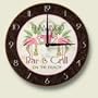 Pink Flamingo Bar and Grill Kitchen Wall Clock