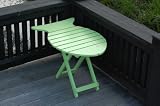 Outdoor Living : Fish Shaped Folding Cedar Adirondack Table - Lime Green