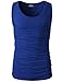 H2H Mens Casual Slim Fit Basic Designed Lightweight Sleeveless Round Neck Tank Tops