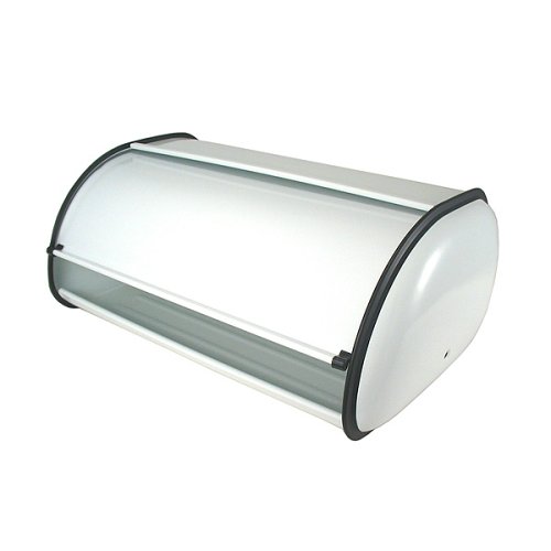 Metro White Roll Top Bread Bin