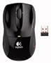 Logitech V450 Nano Laser Notebook Maus schnurlos schwarz