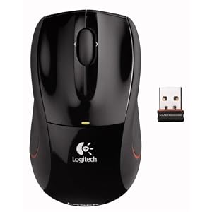 Logitech V450 Nano Laser Notebook Maus schnurlos schwarz