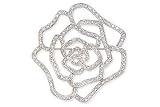 Cubic Zirconia Brooch: Sterling Silver