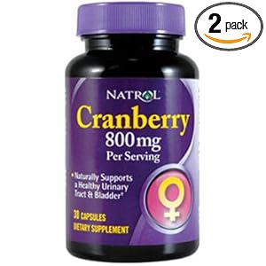 Natrol Cranberry 800 mg Capsules, 30-Capsules (Pack of 2) picture