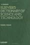 Elsevier's Dictionary of Science and Technology, Volume Russian-English