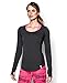 Under Armour Women's Fly-by L/S Tee Black/Reflective T-Shirt LG (US 12-14)