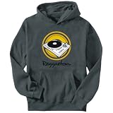 Hoodie Mens Dark Silver  Reggaeton - turntable  Music