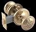 2 3/4 inch Bright Solid Brass - Winged Privacy Set