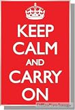 Keep Calm and Carry On 落ち着いて、一歩一歩進んでいこう 【ポスター+フレーム】91x61cm シルバー keep on