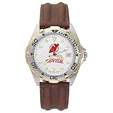LogoArt New Jersey Devils Men's All-Star Leather Watch