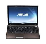 Asus X53SV-SO951V 39,6 cm (15,6 Zoll) Notebook (Intel Core i5 2430M, 2,4GHz, 8GB RAM, 500GB HDD, NVIDIA GT 540M, DVD, Win 7 HP) braun