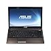 Asus X53SV-SO951V 39,6 cm (15,6 Zoll) Notebook (Intel Core i5 2430M, 2,4GHz, 8GB RAM, 500GB HDD, NVIDIA GT 540M, DVD, Win 7 HP) braun