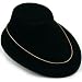 Necklace Bust Black Jewelry Counter Showcase Slatwall Display