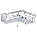 Better Living Bath Boutique Traditional 8" Corner Basket, Chrome