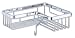 Absolute superior quality! Found in many popular hotel chains our chrome shower products are manufactured with the most advanced techniques, assuring durabililty, quality and elegant design. The corner basket is ideal for gaining extra storage space for shampoos, body wash, shower gel, body scrub and bars of soap.