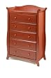 Aspen 5 Drawer chest In Cognac Finish By Storkcraft Baby Furniture