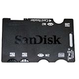 SanDisk Special Edition microSDHC & M2 USB 2.0 Slim Card Reader With 4 Storage Slots - Retractable [ Hassle Free Packaging ]