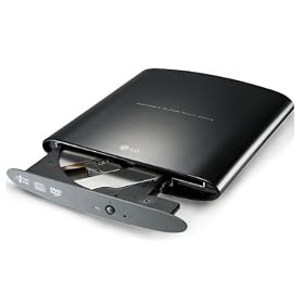 LG GP08NU6B.AUAE10B 8x Slim External DVDRW Retail Kit Black