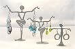 Jewelry Display Stand - 3 pcs - Silver Dancers