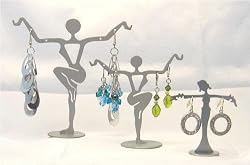 Jewelry Display Stand - 3 pcs - Silver Dancers