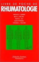 le livre de poche de rhumatologie