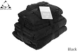 Prestige  Luxor  Egyptian Cotton 650gsm 6pc Towel Bale Bundle Gift Set - BLACK