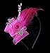 Anita Women's Fascinators Bow Feather Beaded Headband