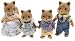 Calico Critters Slydale Fox Family
