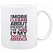 Mug White " THE MORE I LEARN ABOUT PEOPLE THE MORE I LOVE MY Dogue de Bordeaux " Dogs