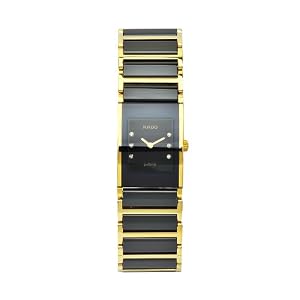 Rado Women's R20789752 Integral Black Dial Ceramic Bracelet Watch from Rado