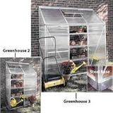 Greenhouse 2 - Optional Base sold separately (Silver Clear) (6'5h x 4'3w x 2'2d) by 