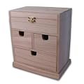 Kommode mit Deckel u. 3 Schubladen / Holz-Rohling