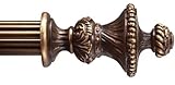 Sanremo Antique Gold Curtain Rod Set