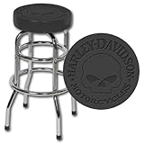 Harley-Davidson® Skull Embossed Bar Stool