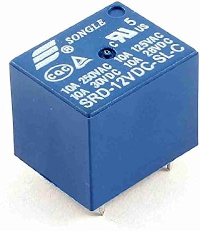 Magentoo(TM) Blue PCB Mount DC 12V SPDT 5 Pin Mini Power Relay SRD-12VDC-SL-C