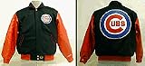 Chicago Cubs Cashmere Wool Jacket With Lambskin Leather Sleeves And Leather Logos From J. H. Design