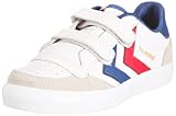 hummel STADIL JR. VELCRO 63-075-9228, Unisex - Kinder, Sneaker, Weiss (WHITE/BRILLIANT BLUE/RIBBON RED/GUM 9228), EU 38