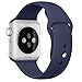Apple Watch Replacement Band - Valuebuybuy Soft Silicone Replacement Sports Wristbands Straps for Apple Wrist Watch iWatch All Models Formal Colors S/M Size-38mm/Midnight Blue