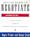 Books : Getting Ready to Negotiate