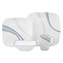 Corelle Square Round 16 Piece Dinnerware Set Ocean Arc