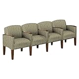 IMAGE OF Lesro Solid Fabric Belmont Four Seater with Center Arms