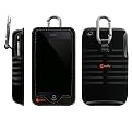 Macally Protective Leather Case with Carabiner Clip for iPhone 3G - Brown