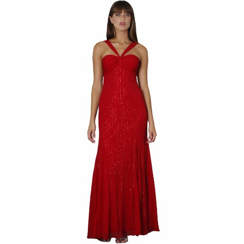 Beaded Evening Dress - Prom Dress - Party - Formal Gown by Sean Collection (70177) Red