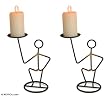 Steel candleholders, 'Pause for Light' (pair) Steel candleholders, 'Pause for Light' (pair)