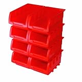 165 X 105 X 75ミリメートル8pce設定シルバーラインスタッキングボックス