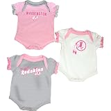 Reebok Washington Redskins Infant 3-Piece Creeper Set - Pink 0-3 Months